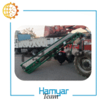 نوارنقاله بارگیری فله ۷ متری کانوایر فله شن ماسه مصالح معدن سیمان تسمه اجدار Chevron Belt عرض ۴۰-۱۰۰ سانتی‌متر زاویه دید دیتیل جوشکاری شاسی.