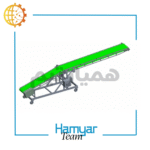 دیتیل جوشکاری شاسی نوارنقاله بارگیری فله ۸ متری عرض ۷۰ سانتی‌متری، تسمه اجدار Chevron Belt برای نوارنقاله معدن و سیمان، زاویه دید ماکرو از نقاط جوش.