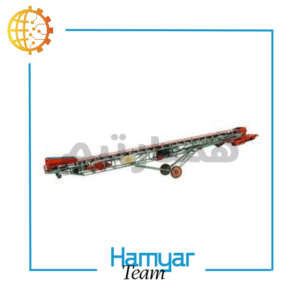 کانوایر فله نوارنقاله بارگیری ۱۲ متری عرض ۴۰-۱۰۰ سانتی سفارشی با تسمه اجدار Chevron Belt برای نوارنقاله معدن شن ماسه سیمان، تصویر قطعات داخلی موتور و گیربکس از نزدیک.