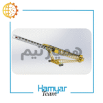 نوارنقاله بارگیری فله ۱۲ متری با طول ثابت و عرض سفارشی ۴۰ تا ۱۰۰ سانتی‌متر، مجهز به تسمه اجدار Chevron Belt برای حمل شن و ماسه و مصالح معدنی، تصویر از زاویه جانبی در محیط کارگاهی صنعتی.