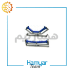 Conveyor فله ۶ متری با Chevron Belt، مخصوص بارگیری معدن و مصالح، عرض ۴۰–۱۰۰ سانت، زاویه دید بالا به پایین برای نمایش ساختار شاسی.