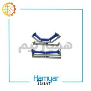 Conveyor فله ۶ متری با Chevron Belt، مخصوص بارگیری معدن و مصالح، عرض ۴۰–۱۰۰ سانت، زاویه دید بالا به پایین برای نمایش ساختار شاسی.