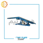 نوارنقاله بارگیری فله ۷ متری با تسمه Chevron، عرض سفارشی، شاسی تقویت‌شده، گیربکس کتابی، نمای سه‌ربع جلو.