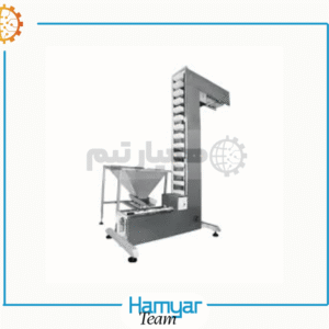 3-meter stainless steel Z elevator conveyor for vertical product transfer by HamyarTeam Machinery