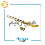 Bulk conveyor 6m با تسمه اجدار V-pattern، شاسی پروفیل ۴۰×۸۰، عرض ۴۰–۱۰۰ سانت، موتور الکتروژن، نمای سه‌چهارم با نمایش طول کامل دستگاه.