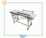 2-meter stainless steel conveyor belt, 25 cm width, industrial product by HamyarTeam Machinery, ideal for packaging and production lines