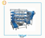 Custom spiral and curved conveyor belt, suitable for industrial package and product handling – HamyarTeam Machinery