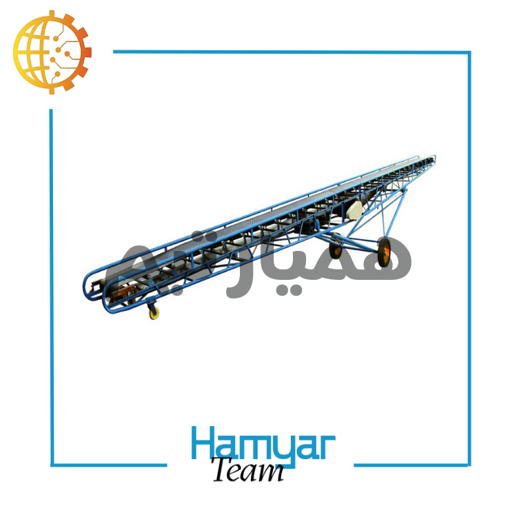 نوارنقاله بارگیری فله کانوایر معدن سیمان ۱۲ متری با عرض سفارشی ۴۰-۱۰۰ سانتی‌متر تسمه اجدار Chevron Belt برای حمل شن ماسه مصالح، تصویر مراحل ساخت مونتاژ از زاویه گسترده.