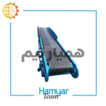 نوارنقاله بارگیری گونی ۷ متری با تسمه PVC، شاسی تقویت‌شده و تنظیم ارتفاع.