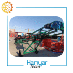 نوارنقاله بارگیری فله ۶ متری چرخ‌دار با تسمه اجدار، مناسب مصالح ساختمانی، شاسی مقاوم، عرض سفارشی ۴۰ تا ۱۰۰ سانت.