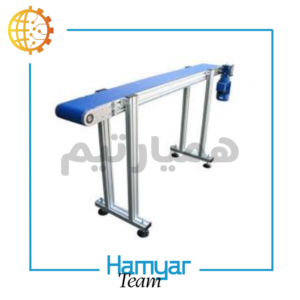 نوارنقاله استیل ۲ متری مخصوص خطوط چاپ تاریخ با تسمه مدولار، طول ۲ متر، عرض قابل تنظیم ۸.۵ تا ۶۰ سانت، موتورگیربکس صنعتی با سرعت ثابت، مناسب رومیزی یا ایستاده، برند ماشینسازی همیار، سازگار با چاپگرهای معتبر بازار، ایدهآل برای B2B و کسبوکارهای کوچک، قابل مشاهده در بازارهای آنلاین تجهیزات صنعتی و مقایسه قیمت.