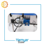 نوارنقاله جت پرینتر ۱ متری استیل با تسمه مدولار، موتورگیربکس صنعتی، سرعت ثابت و متغیر، عرض قابل سفارشی ۸.۵ تا ۶۰ سانت، مناسب خطوط نوارنقاله چاپ تاریخ، محصول ماشین‌سازی همیار و همیارتیم، سازگار با جت پرینترهای معتبر بازار و مناسب بازارهای آنلاین صنعتی.