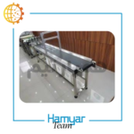 تصویر نوارنقاله جت پرینتر استیل همیارتیم با عرض 5 تا 100 سانت و طول 0.5 تا 15 متر، تسمه PU و PVC، موتورگیربکس صنعتی، رومیزی یا ایستاده، مناسب خطوط چاپ تاریخ و سازگار با چاپگرهای معتبر بازار، طراحی شده برای مشتریان کوچک و B2B، معرفی شده در بازارهای آنلاین تجهیزات صنعتی.