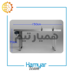 نوارنقاله جت پرینتر ۱.۵ متری استیل، تسمه PVC، موتورگیربکس صنعتی، سرعت ثابت، عرض قابل‌سفارشی‌سازی، رومیزی یا ایستاده، مناسب چاپ تاریخ، سازگار با چاپگرهای معتبر بازار، نوارنقاله خط چاپ حرفه‌ای، برند ماشین‌سازی همیار و همیارتیم، تصویر واقعی محصول با جزئیات فنی.