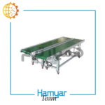 نوارنقاله جت پرینتر آهنی با طول ۰.۵ تا ۱۵ متر و عرض قابل‌سفارشی‌سازی ۵ تا ۱۰۰ سانت، تسمه PU و PVC مدولار، موتورگیربکس صنعتی سرعت ثابت یا متغیر، مناسب خطوط چاپ تاریخ رومیزی و ایستاده، سازگار با چاپگرهای معتبر بازار، محصول برند ماشین‌سازی همیار، مناسب مشتریان کوچک و B2B، اشاره غیرمستقیم به بازارهای آنلاین مانند ترب و دیوار.