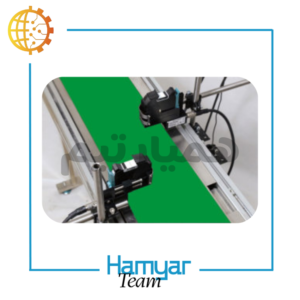 تصویر نوارنقاله جت پرینتر آهنی رومیزی سفارشی ماشینسازی همیار با طول متغیر ۰.۵ تا ۱۵ متر، عرض قابلسفارشیسازی از ۸.۵ تا ۶۰ سانت و بالاتر، مجهز به تسمه PVC صنعتی و موتورگیربکس صنعتی، مناسب استفاده بهعنوان نوارنقاله خط چاپ و کانوایر چاپ تاریخ، سازگار با انواع جتپرینترهای بازار، طراحیشده توسط همیارتیم برای خطوط چاپ تاریخ تولید و انقضا با سرعت ثابت یا متغیر.