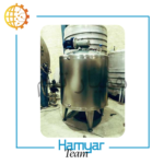 میکسر استیل صنعتی 1000 لیتری برای صنایع شوینده، شیمیایی و غذایی سبک، همزن گیربکسی، سرعت متغیر، شاسی فولادی، سیستم تخلیه پنوماتیک، برند ماشین‌سازی همیار و همیارتیم، ساخت سفارشی و B2B-friendly.